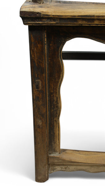 Antique High Yoke Back Armchair with Double Happiness