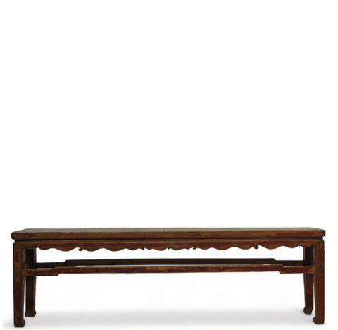 Low 71" inch Long Antique Chinese Bench Console Table