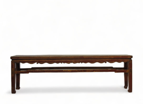 Low 71" inch Long Antique Chinese Bench Console Table
