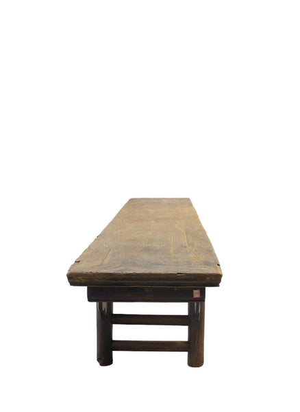 Low 111" inch Long Antique Chinese Bench Console Table