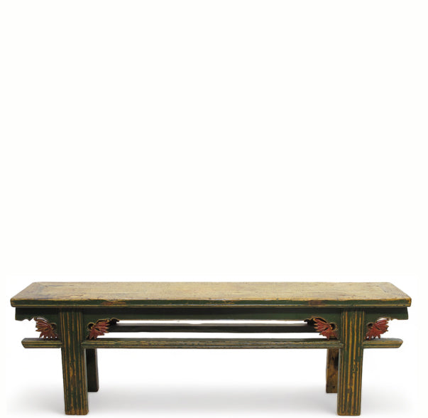 Low 62" inch Long Antique Chinese Bench Console Table