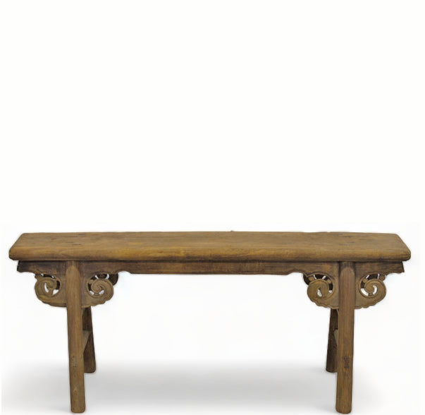 Antique Chinese Countryside Bench 1