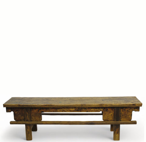 Low 67" inch Long Antique Chinese Bench Console Table