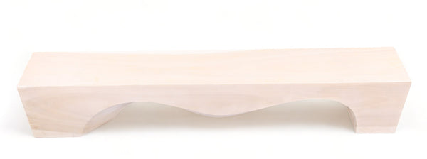 94.5" Inch Long Modern White Sculpture Bench - 4