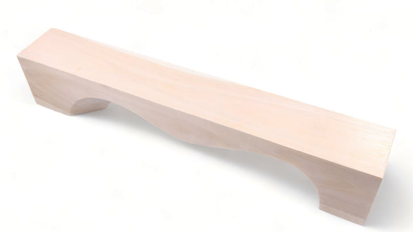 94.5" Inch Long Modern White Sculpture Bench - 4