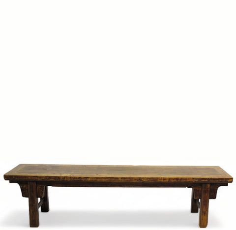 Low 80" inch Long Antique Chinese Bench Console Table