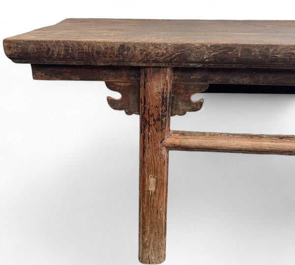 Naturally Aged 84" inch Long Antique Chinese Bench
