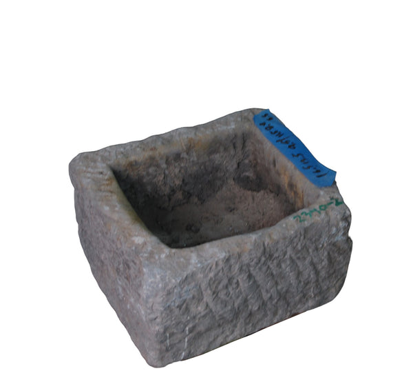 17" Inch Long Hand Chiseled Stone Trough 10-2