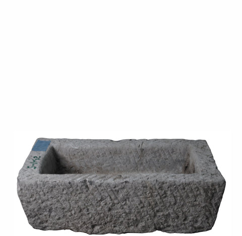 23" Inch Long Hand Chiseled Stone Trough 11-5