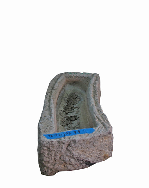 42" Inch Long Hand Chiseled Stone Trough 19