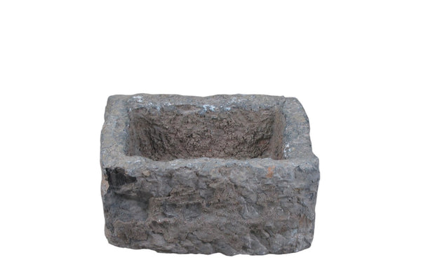 16" Inch Long Hand Chiseled Stone Trough 24-1