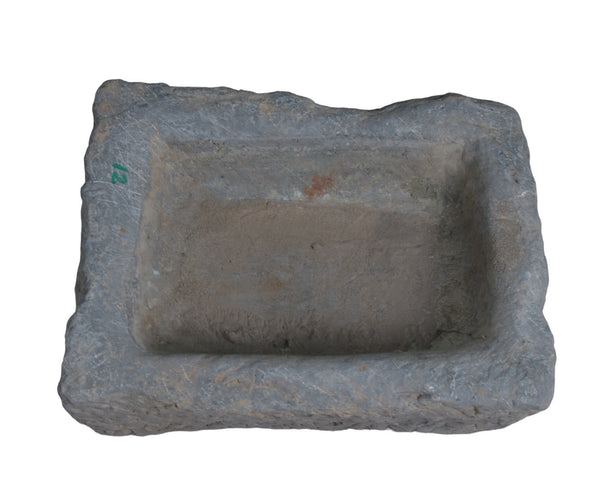 20" Inch Long Hand Chiseled Stone Trough 24-12