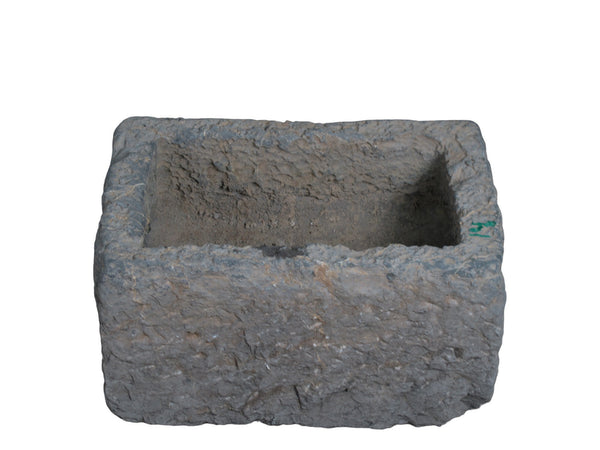 20" Inch Long Hand Chiseled Stone Trough 24-14