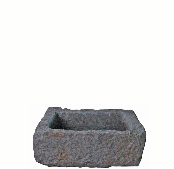 20" Inch Long Hand Chiseled Stone Trough 24-16