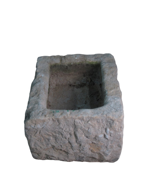 22" Inch Long Hand Chiseled Stone Trough 24-17