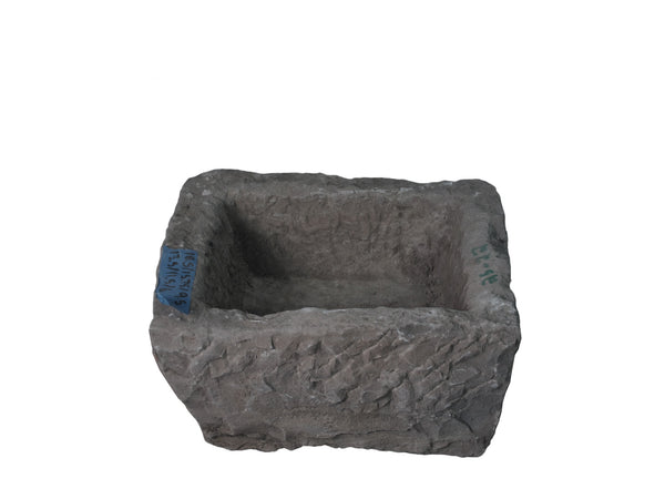 19" Inch Long Hand Chiseled Stone Trough 24-22