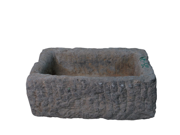 20" Inch Long Hand Chiseled Stone Trough 24-24