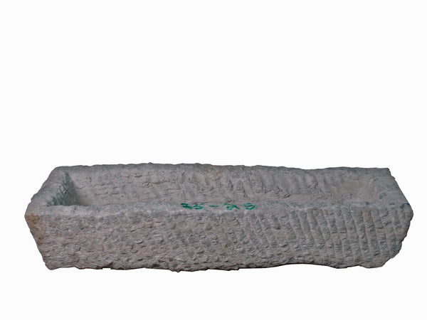 32" Inch Long Hand Chiseled Stone Trough 24-25