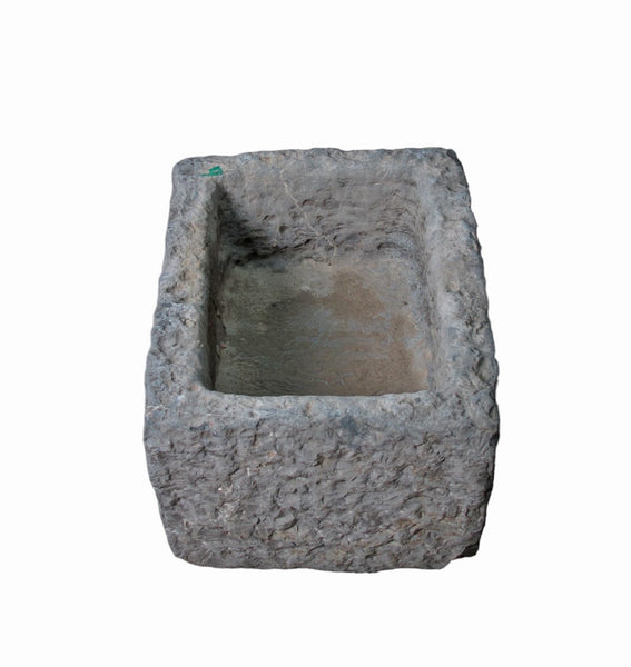 18" Inch Long Hand Chiseled Stone Trough 24-9
