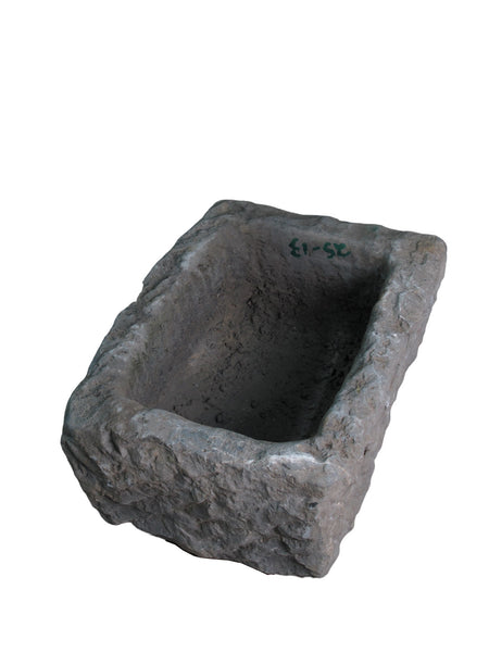 19" Inch Long Hand Chiseled Stone Trough 25-13