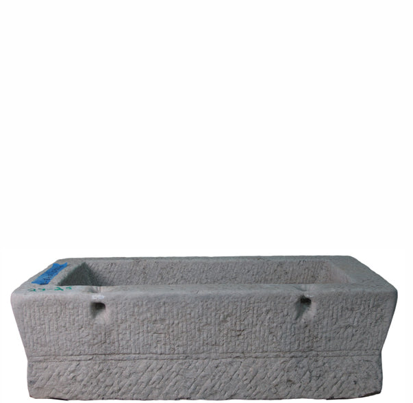 40" Inch Long Hand Chiseled Stone Trough 25