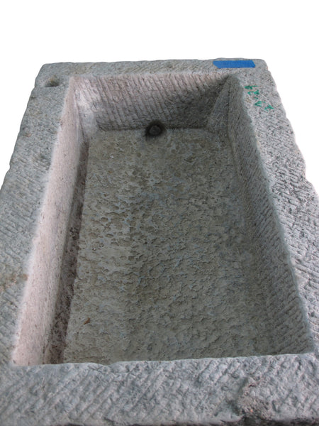 42" Inch Long Hand Chiseled Stone Trough 29