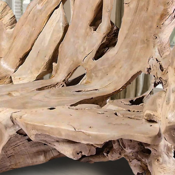 Modern Free Form Teak Root Chair/Bench 29