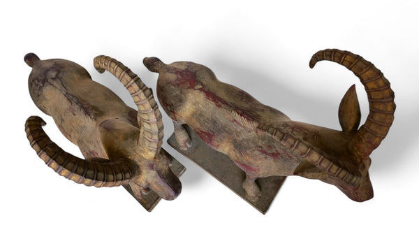 A Pair of Handcrafted Mountain Goats - Dyag East