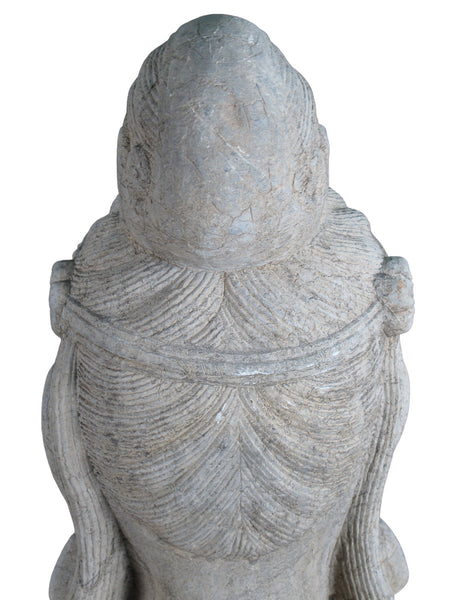 A Stone Statue of Guanyin Head - Dyag East