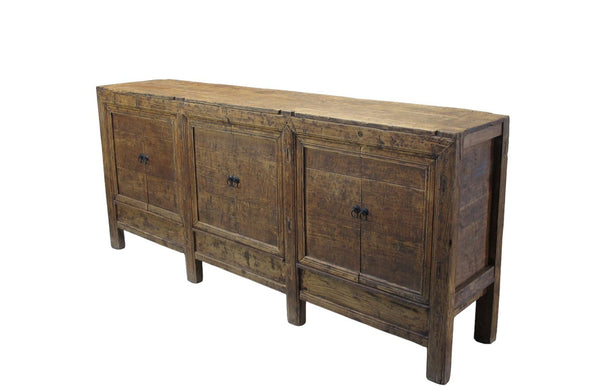 Aged Poplar 3 Door Cabinet - Dyag East