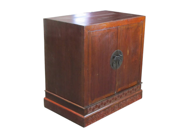 Ancient Chinese Elm Lacquered Cabinet - Dyag East