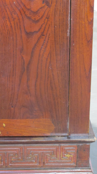 Ancient Chinese Elm Lacquered Cabinet - Dyag East