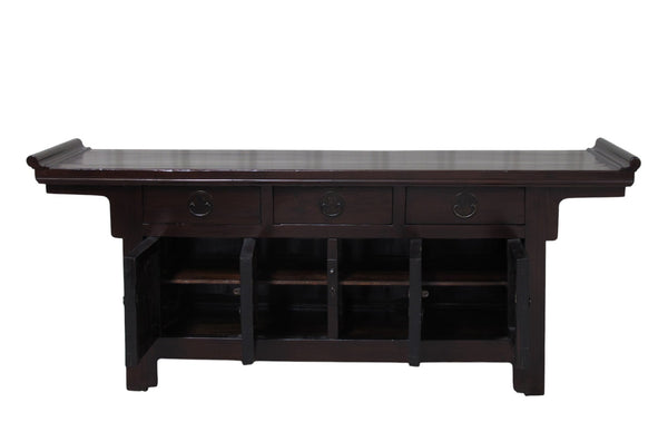 Antique Beijing Everted Flange Buffet Sideboard - Dyag East