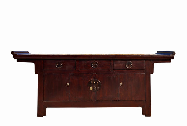 Antique Beijing Everted Flange Buffet Sideboard - Dyag East
