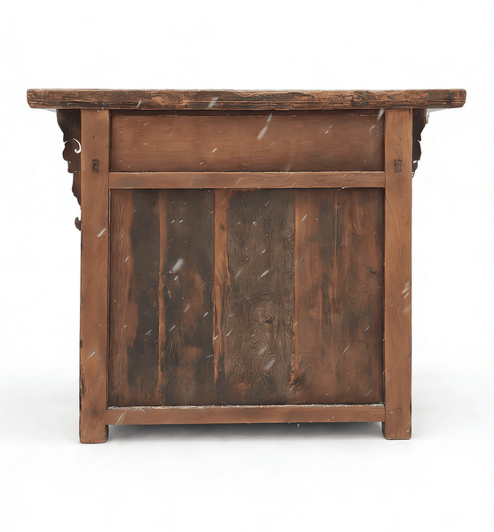 Antique Carved Elm Cabinet - Dyag East