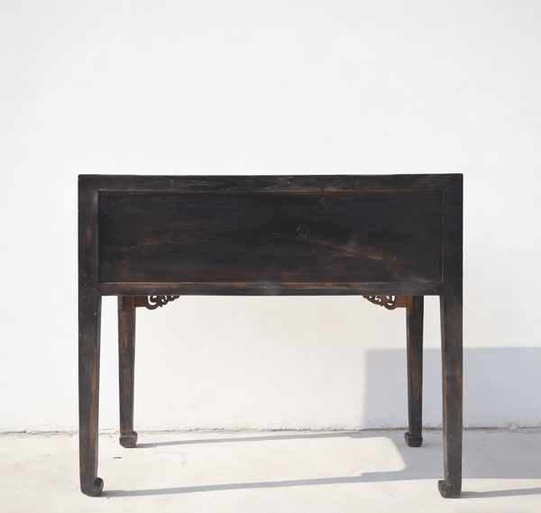 Antique Chinese 40" Three - Drawer Console Table - Dyag East