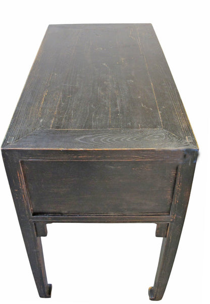 Antique Chinese 40" Three-Drawer Console Table - Dyag East