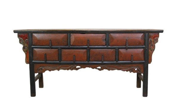 Antique Chinese 72" Long Apothecary Cabinet - Dyag East