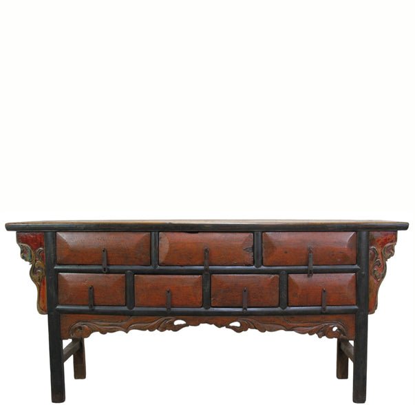 Antique Chinese 72" Long Apothecary Cabinet - Dyag East
