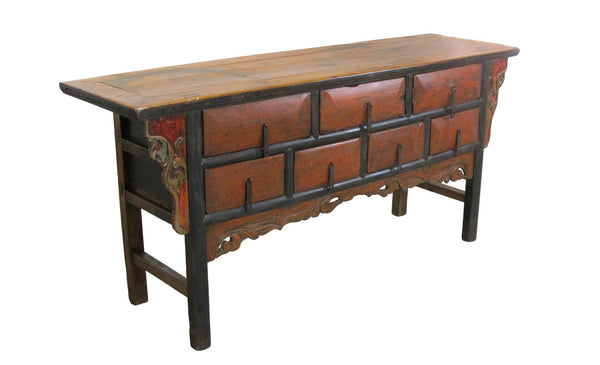 Antique Chinese 72" Long Apothecary Cabinet - Dyag East