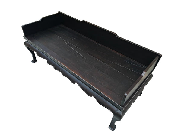 Antique Chinese Black Lacquer Daybed Bench, Northern China, Circa 1826 - Dyag East