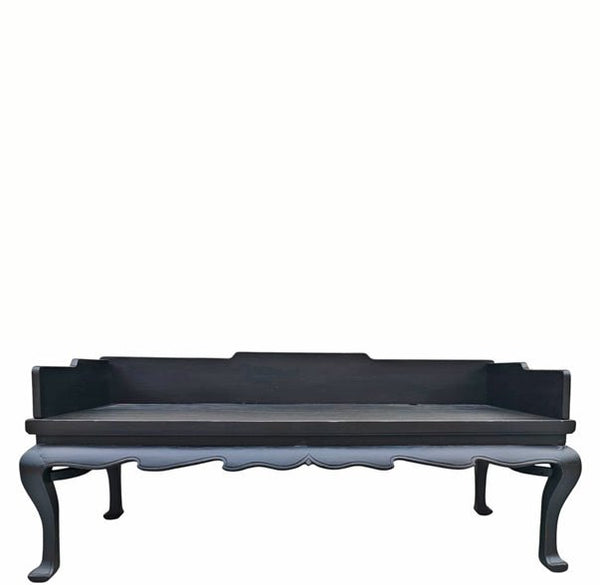 Antique Chinese Black Lacquer Daybed Bench, Northern China, Circa 1826 - Dyag East