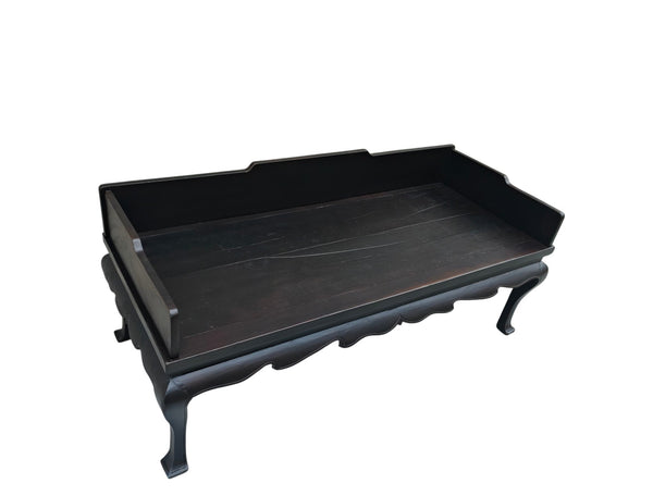 Antique Chinese Black Lacquer Daybed Bench, Northern China, Circa 1826 - Dyag East