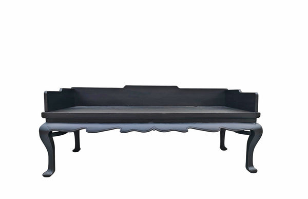 Antique Chinese Black Lacquer Daybed Bench, Northern China, Circa 1826 - Dyag East