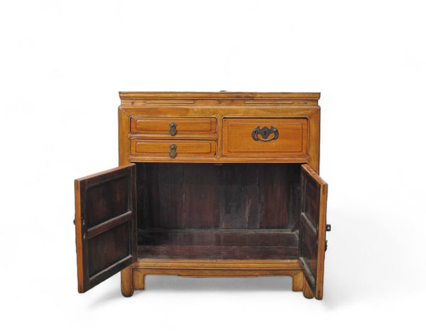 Antique Chinese Blackwood Chest with 3 Drawers - Dyag East