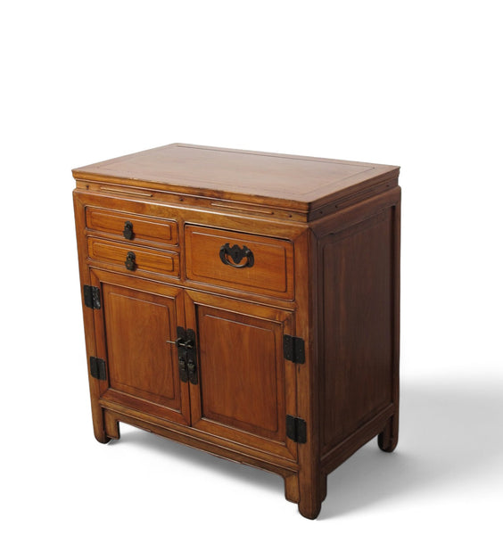 Antique Chinese Blackwood Chest with 3 Drawers - Dyag East
