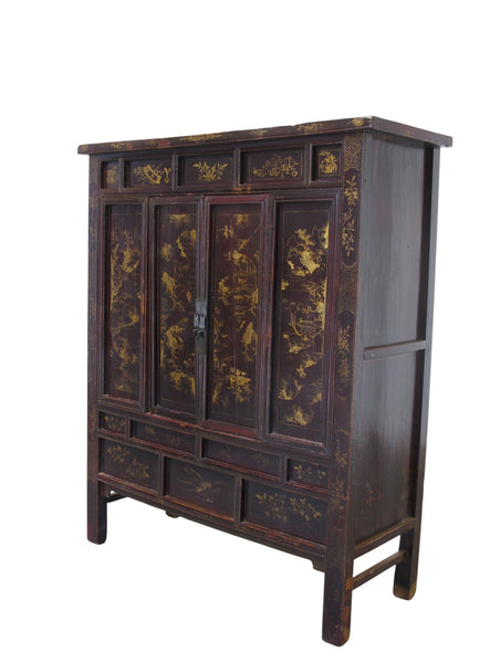 Antique Chinese Chinoiserie-Style Cabinet - Dyag East