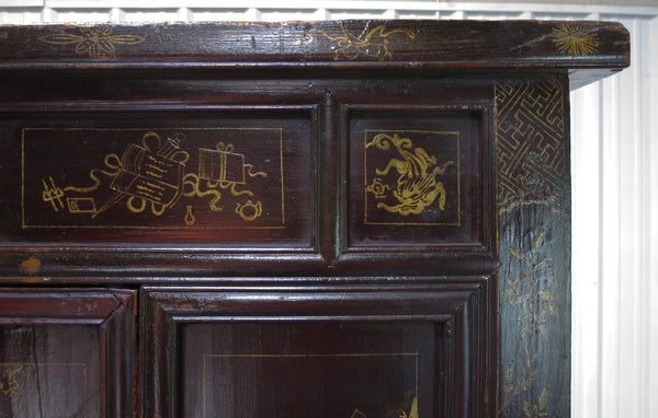 Antique Chinese Chinoiserie-Style Cabinet - Dyag East