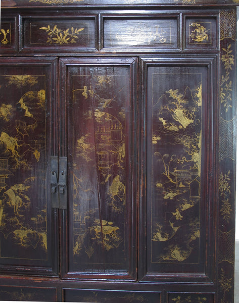 Antique Chinese Chinoiserie-Style Cabinet - Dyag East