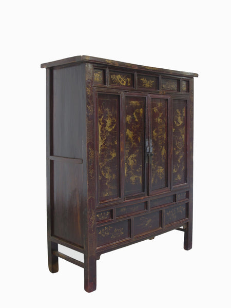 Antique Chinese Chinoiserie-Style Cabinet - Dyag East